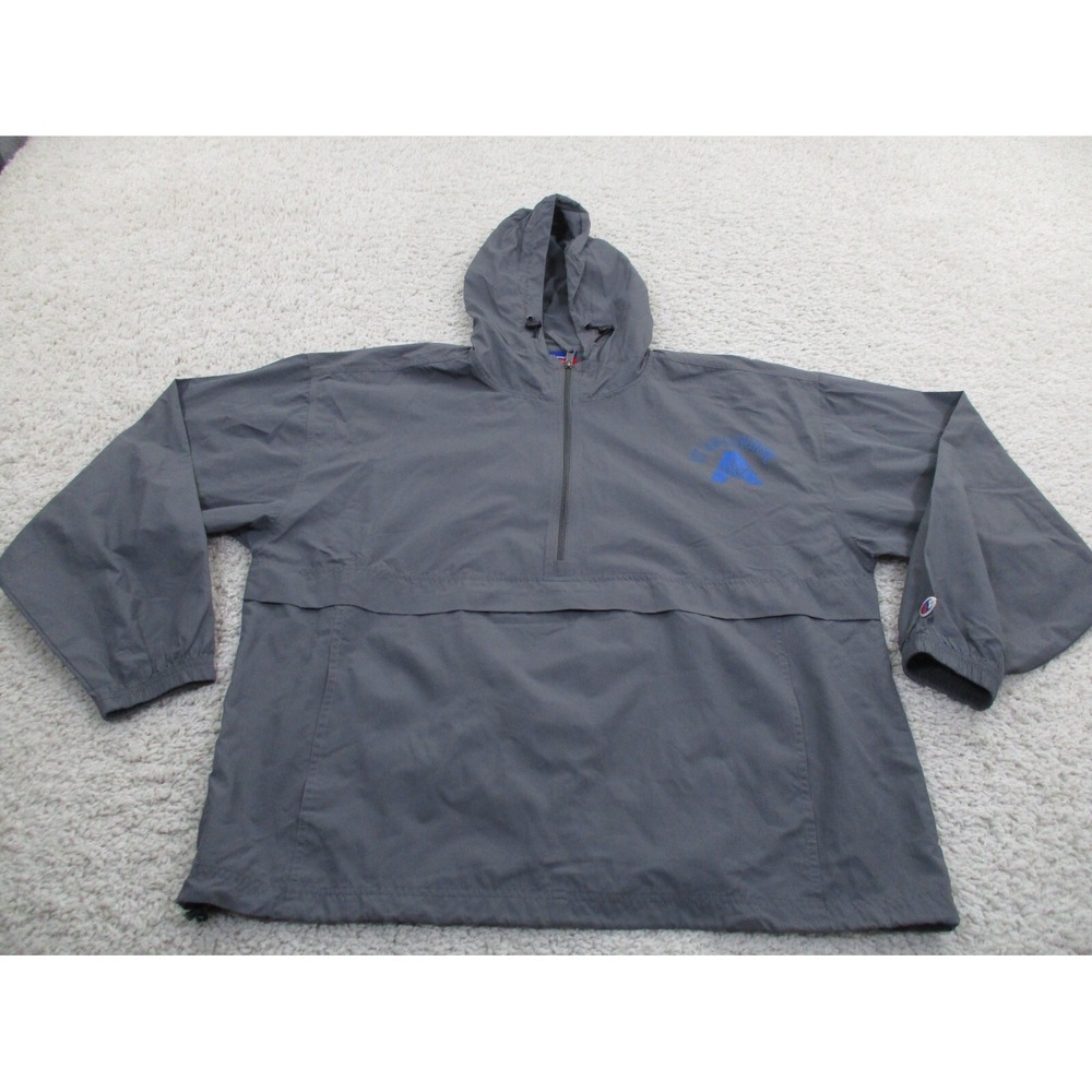 UT Arlington Mavericks Jacket Mens XL Gray Champion Windbreaker University Texas